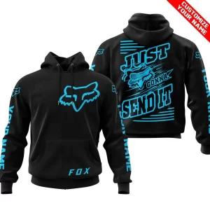 Premium Just Fckn Gonna Send It - Custom Name - Fox Racing - Sky Blue Black