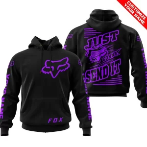 Premium Just Fckn Gonna Send It - Custom Name - Fox Racing - Purple Black