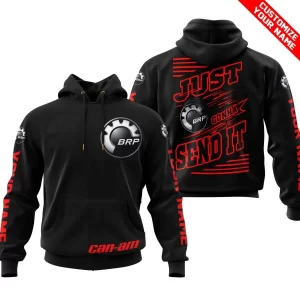 Premium Just Fckn Gonna Send It - Custom Name - Can Am - Red Black