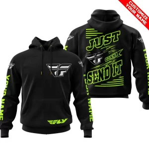 Premium Just Fckn Gonna Send It - Custom Name - Fly Racing - Neon Black