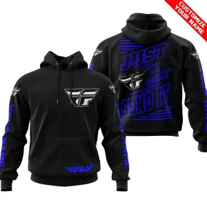 Premium Just Fckn Gonna Send It - Custom Name - Fly Racing - Blue Black