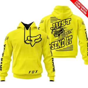 Premium Just Fckn Gonna Send It – Custom Name – Fox – Yellow