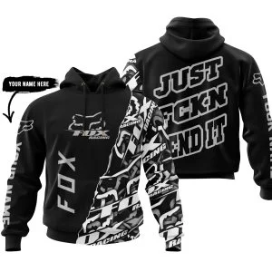 Just Fkcn Send It - Fox Racing - Custom name - Silver
