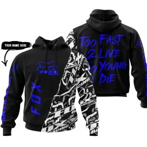 Too Fast To Live Too Young To Die - Fox Racing - Blue