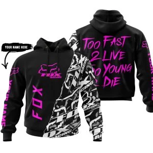 Too Fast To Live Too Young To Die - Fox Racing - Vivid Pink