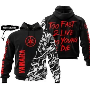 Too Fast To Live Too Young To Die - Yamaha - Custom name - Red