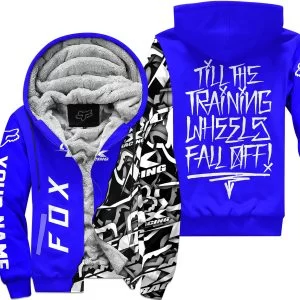 Till The Training Wheel Fall Off – Fox Racing – Blue - Fleece Zip Hoodie