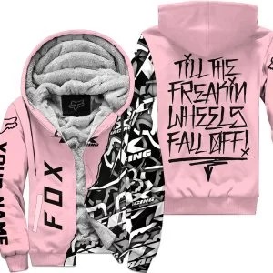 Till The Freakin Wheel Fall Off – Fox Racing – Pink - Fleece Zip Hoodie