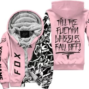 Till The Fuckin Wheel Fall Off – Fox Racing – Pink - Fleece Zip Hoodie