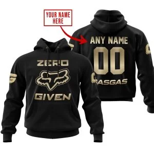 Zero Fox Given Gold - Custom Name Racing - Gas Gas