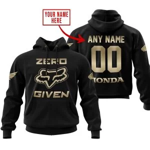 Zero Fox Given Gold - Custom Name Racing - Honda