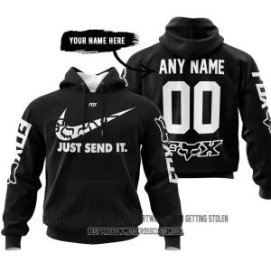 Just Send It - Fox Racing - Black - Custom Name Racing