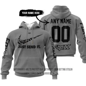 Just Send It - Fox Racing - Grey - Custom Name Racing