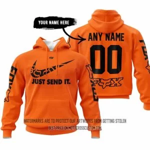 Just Send It - Fox Racing - Orange - Custom Name Racing