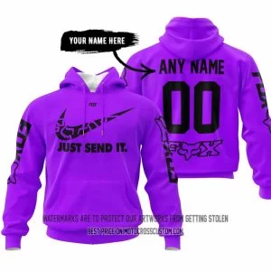 Just Send It - Fox Racing - Purple - Custom Name Racing