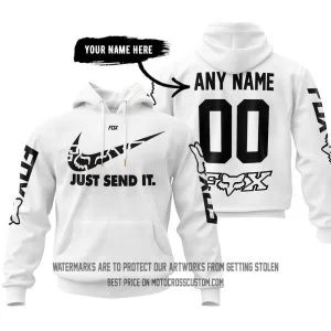 Just Send It - Fox Racing - White - Custom Name Racing