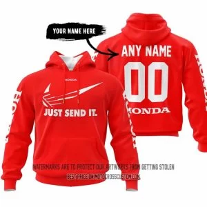 Just Send It - Honda - Red - Custom Name Racing