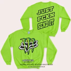 Just Fkcn Send It - Monster Energy Fox Racing - Sweatshirt - Green