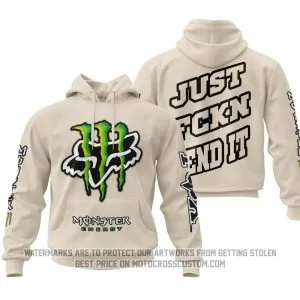 Just Fkcn Send It - Monster Energy Fox Racing - Almond