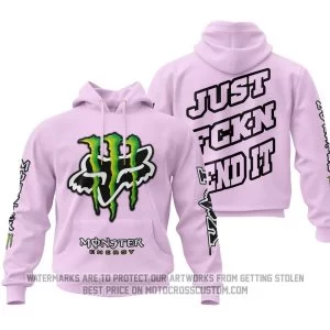 Just Fkcn Send It - Monster Energy Fox Racing - Fondant Pink