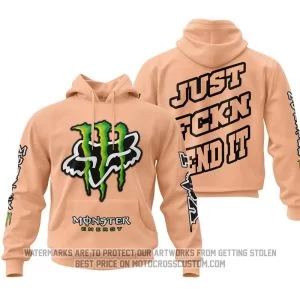 Just Fkcn Send It - Monster Energy Fox Racing - Peach Fuzz