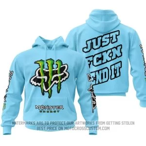 Just Fkcn Send It - Monster Energy Fox Racing - Sky Blue 2