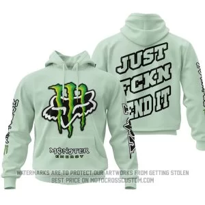 Just Fkcn Send It - Monster Energy Fox Racing - Soft Green
