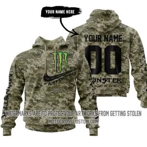 Monster Energy Camo - Just Drift It - Custom Name