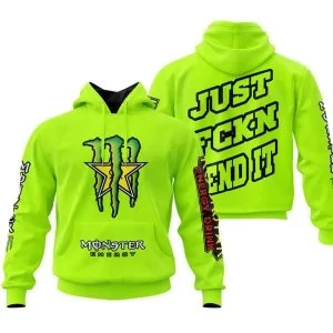 Just Fkcn Send It Monster Energy Rockstar Neon