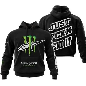 Just Fkcn Send It Monster Energy Alpinestars Black V1