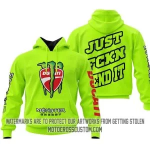 Just Fkcn Send It Monster Energy Ducati Neon