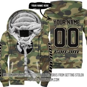 Camo Can Am - Fleece Zip Hoodie