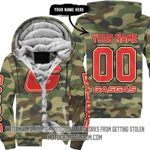 Camo Gas Gas - Fleece Zip Hoodie