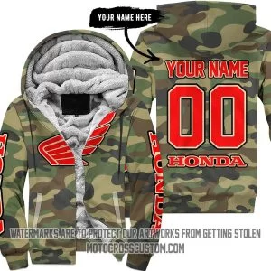 Camo Honda - Fleece Zip Hoodie