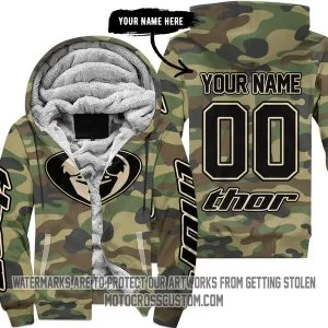 Camo Thor Racing - Fleece Zip Hoodie