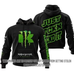 Just Fkcn Send It Monster Energy Kawasaki Black V1
