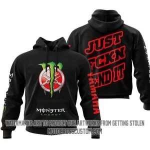 Just Fkcn Send It Monster Energy Red Yahama Black V1