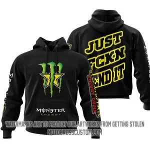Just Fkcn Send It Monster Energy Rockstar Black V1