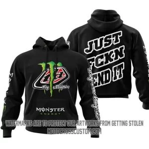 Just Fkcn Send It Monster Energy Troy Lee Design Black V1