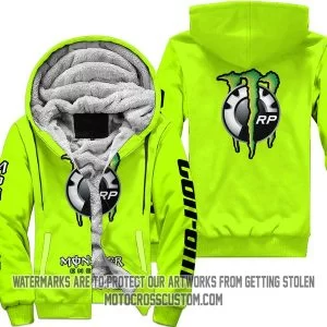 Just Fkcn Send It Monster Energy Can Am Neon- Fleece Zip Hoodie