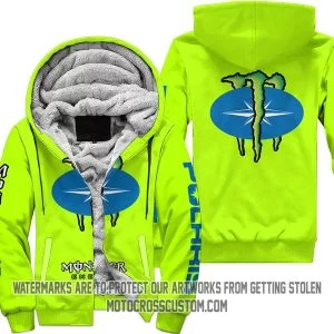 Just Fkcn Send It Monster Energy Polaris Neon - Fleece Zip Hoodie