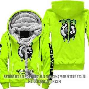 Just Fkcn Send It Monster Energy Sea Doo Neon - Fleece Zip Hoodie