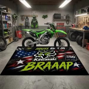 Braap Rug - Kawasaki Racing USA 250th Anniversary